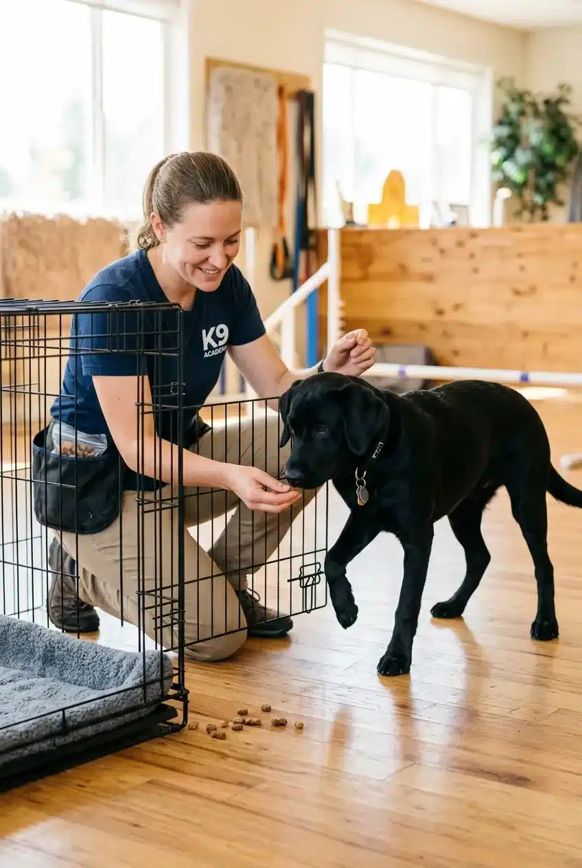 How to Crate Train a Dog That Already Barks When Left Alone