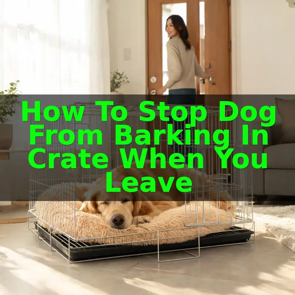 How to Stop Dog From Barking in Crate When You Leave