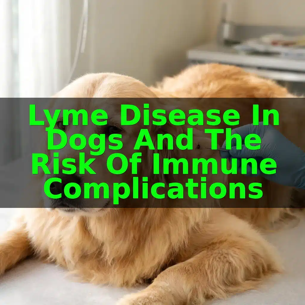 Lyme Disease in Dogs and the Risk of Immune Complications