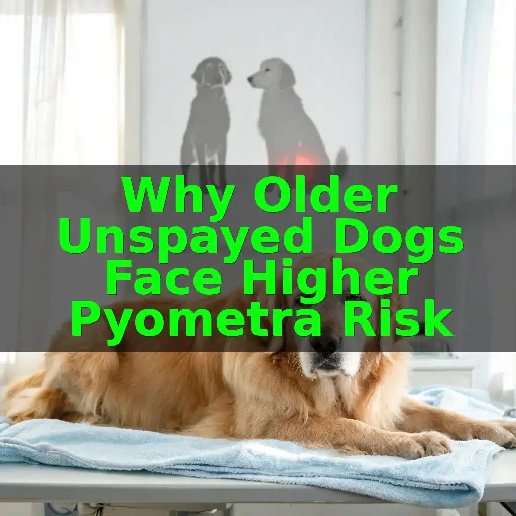 Why Older Unspayed Dogs Face Higher Pyometra Risk
