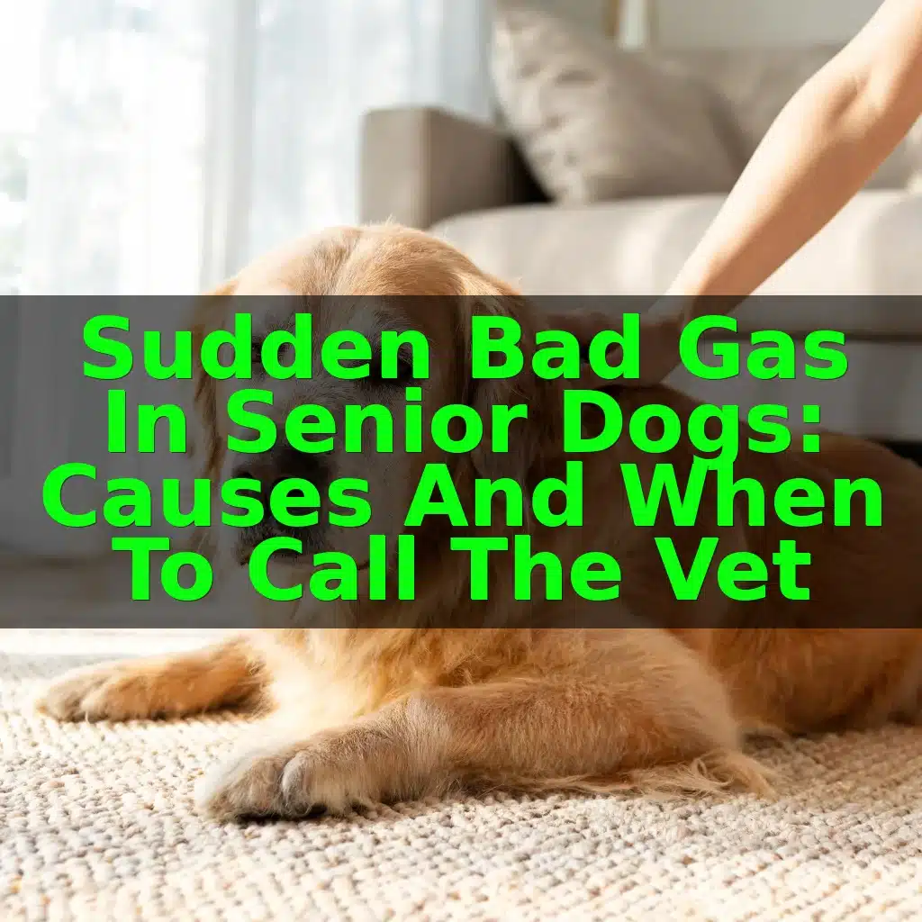 Sudden Bad Gas in Senior Dogs: Causes and When to Call the Vet