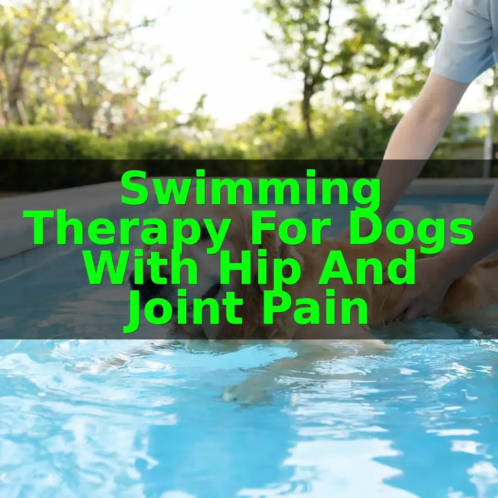 Swimming Therapy for Dogs With Hip and Joint Pain