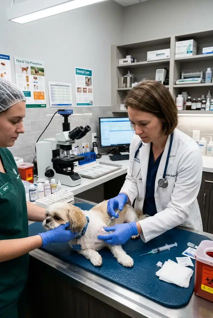What Will Your Vet Do About a Growing White Papule?
