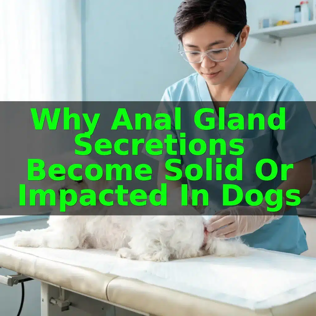 Why Anal Gland Secretions Become Solid or Impacted in Dogs