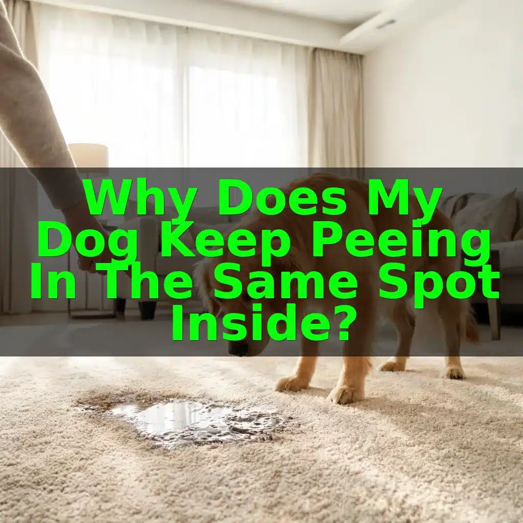 Why Does My Dog Keep Peeing in the Same Spot Inside?