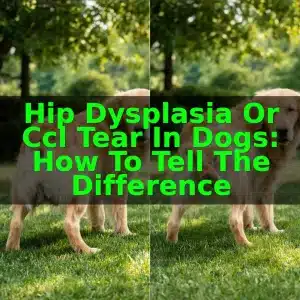 Hip Dysplasia or CCL Tear in Dogs: How To Tell the Difference 1 Hip Dysplasia or CCL Tear in Dogs: How To Tell the Difference
