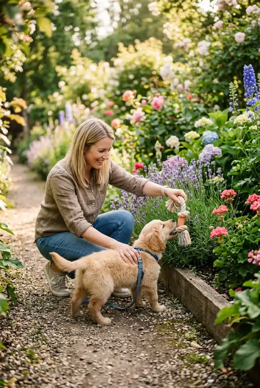 How Do I Stop My Puppy From Chewing Garden Plants?