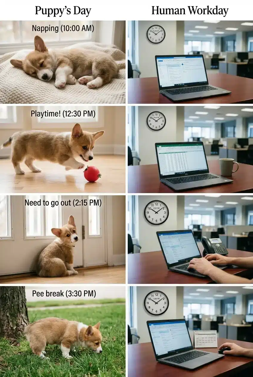 What To Do With a Puppy While You Are at Work 3 Why this problem happens for working pet parents
