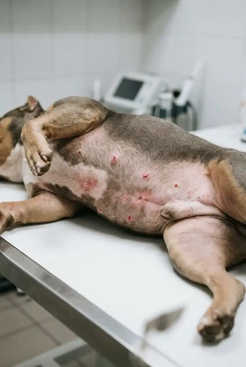 Why Do American Bullies Get Scabby Bumps on Their Belly?