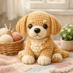 Free Amigurumi Golden Retriever Puppy Crochet Pattern